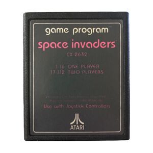 Space Invaders Text Label - Atari 2600 - Cartridge Only - Tested & Works